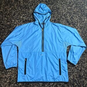 Vintage Y2K Nike Athletic Windbreaker Blue Men Sz L Preowned
